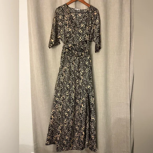 Women’s Baltic Born Morlana Maxi Dress Size Medium Black And Brown - Picture 2 of 5